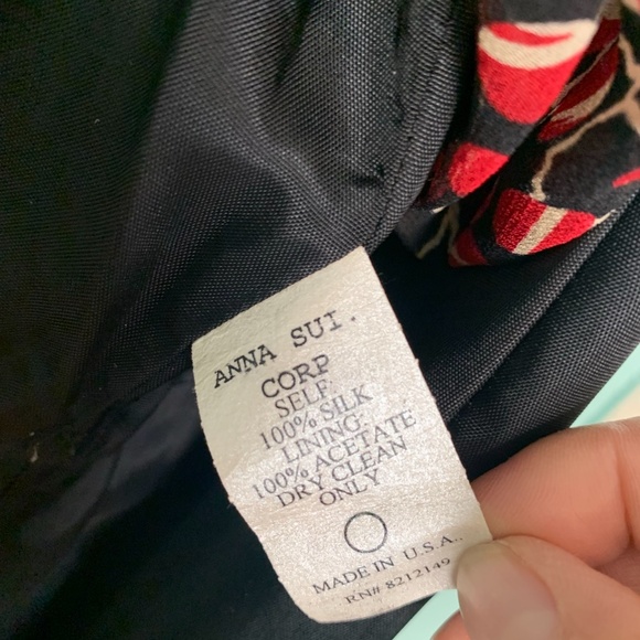 Anna Sui, Wrapped Bohemian Silk Chiffon Dress SIZE 6 - Picture 8 of 8